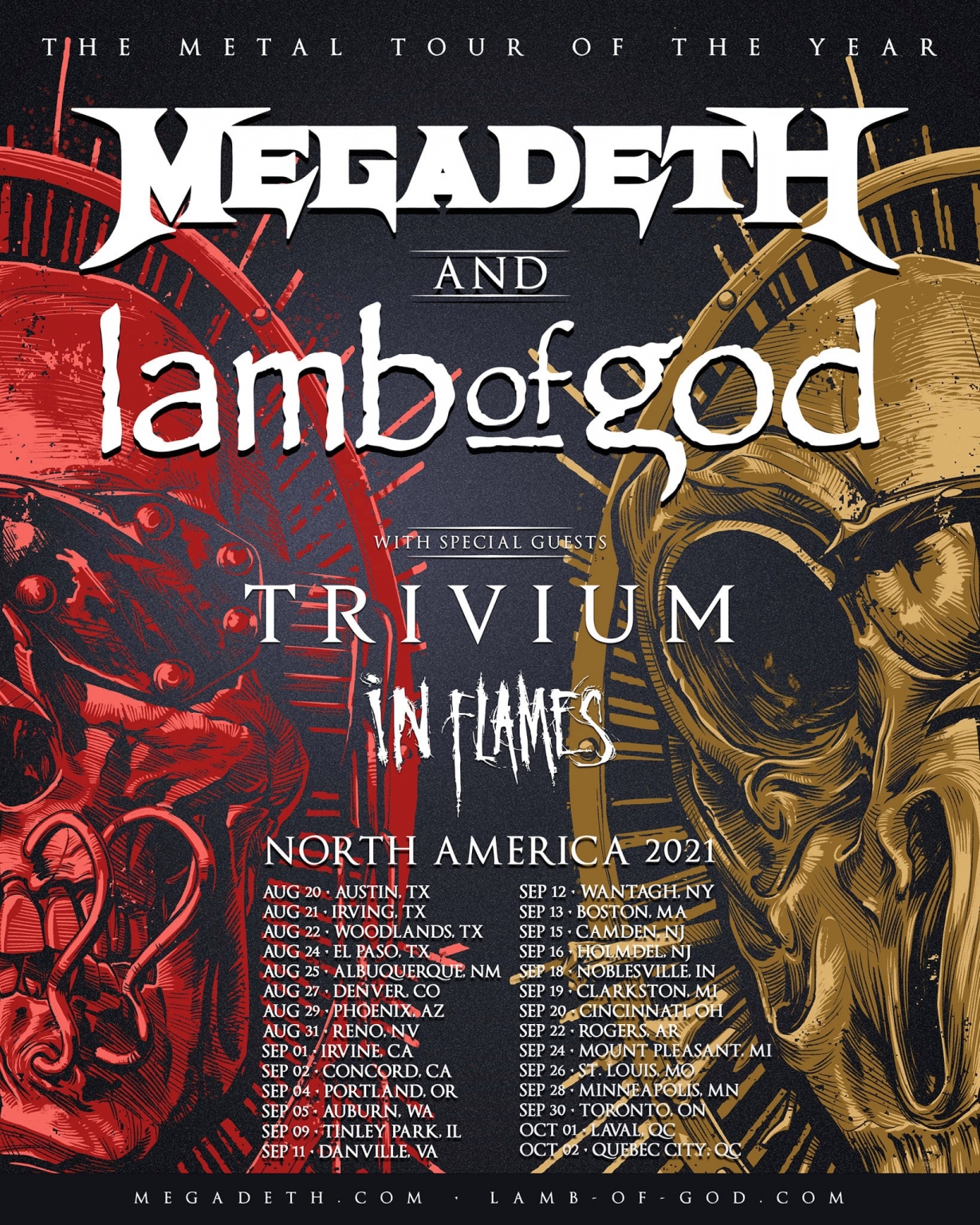 megadeth lamb of god tour