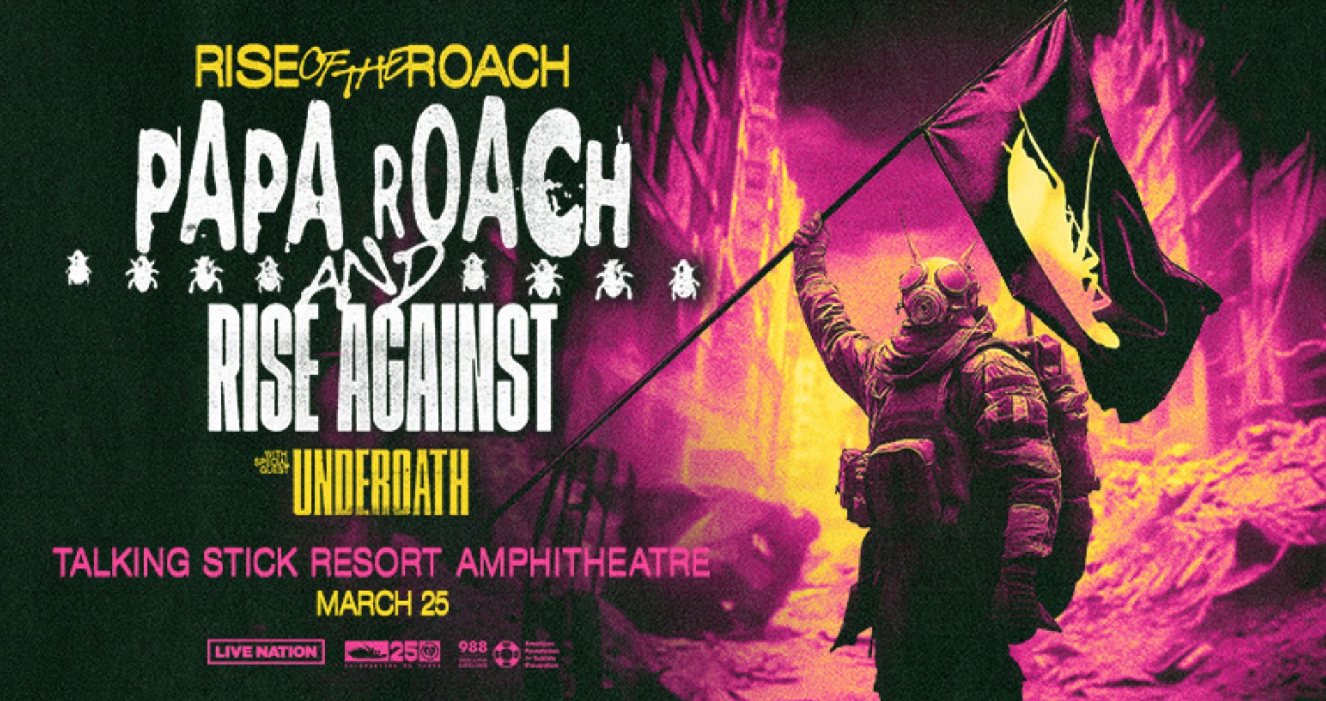 Papa Roach + Rise Against at Talking Stick Resort Amphitheatre